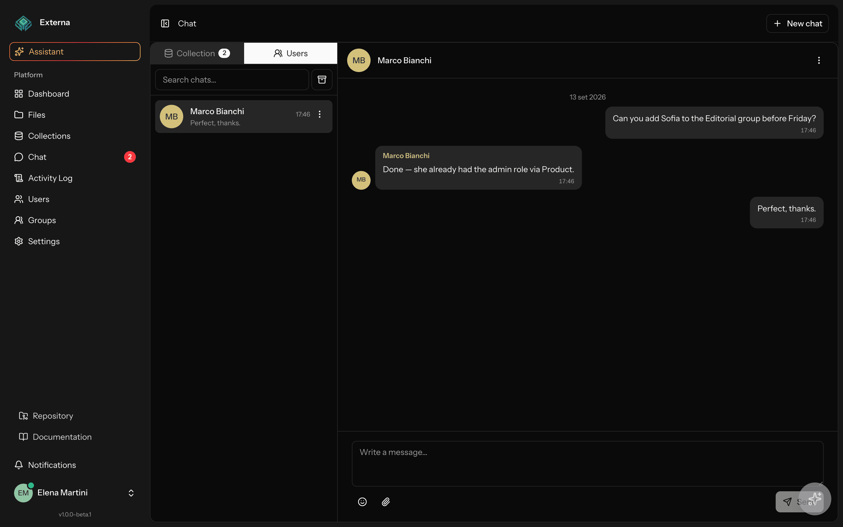 Chat hub
