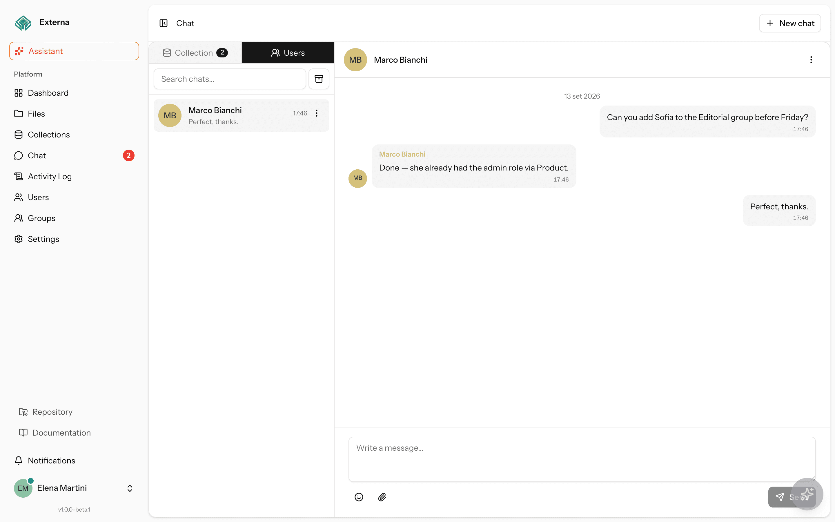 Chat hub